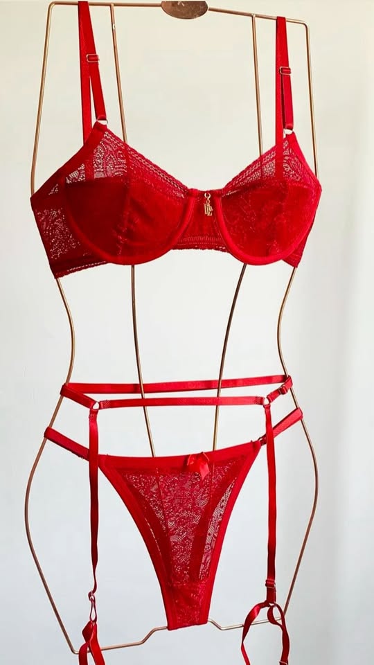 Conjunto Luna Red com Cinta Liga - Imagem 2