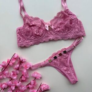 Conjunto personalizável rosa hera