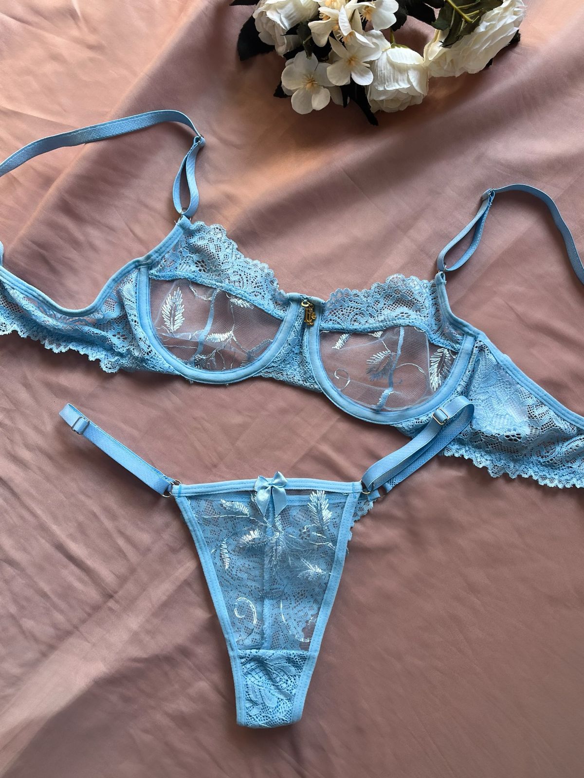 conjunto afrodite azul claro
