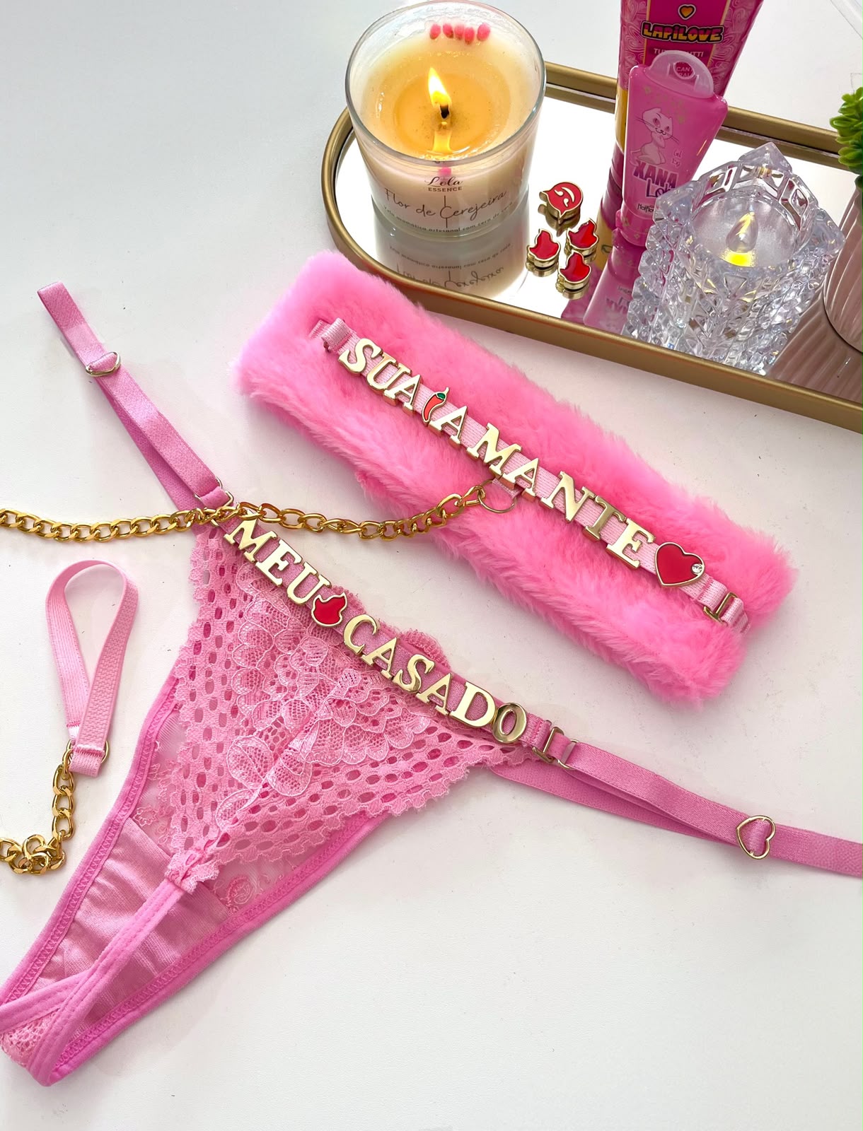 Kit frase pronta rosa hera