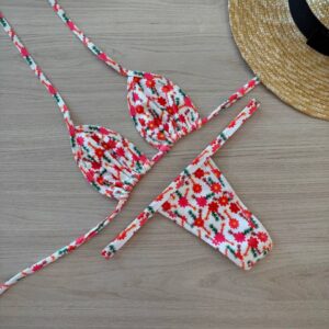 Biquíni de fita estampado