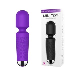 Mini Toy Vibrador Varinha Mágica com 20 Modos de Vibrações e 8 Níveis e Velocidade Vip Mix