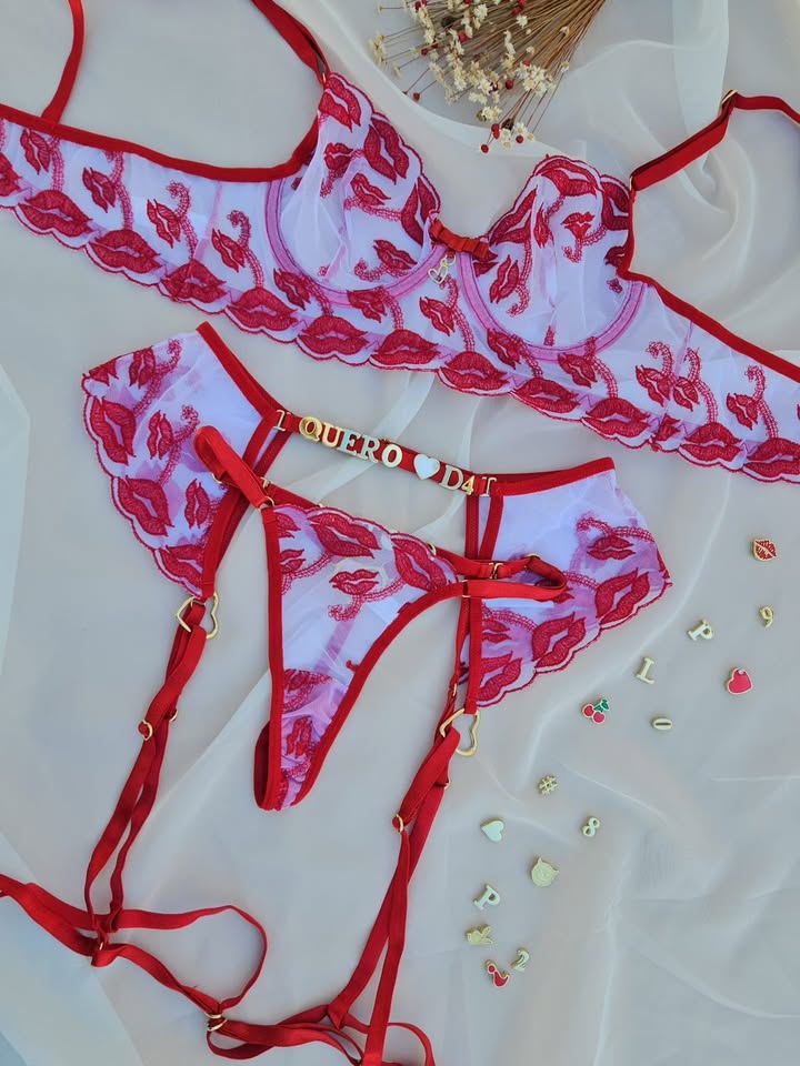 Conjunto beijo personalizável