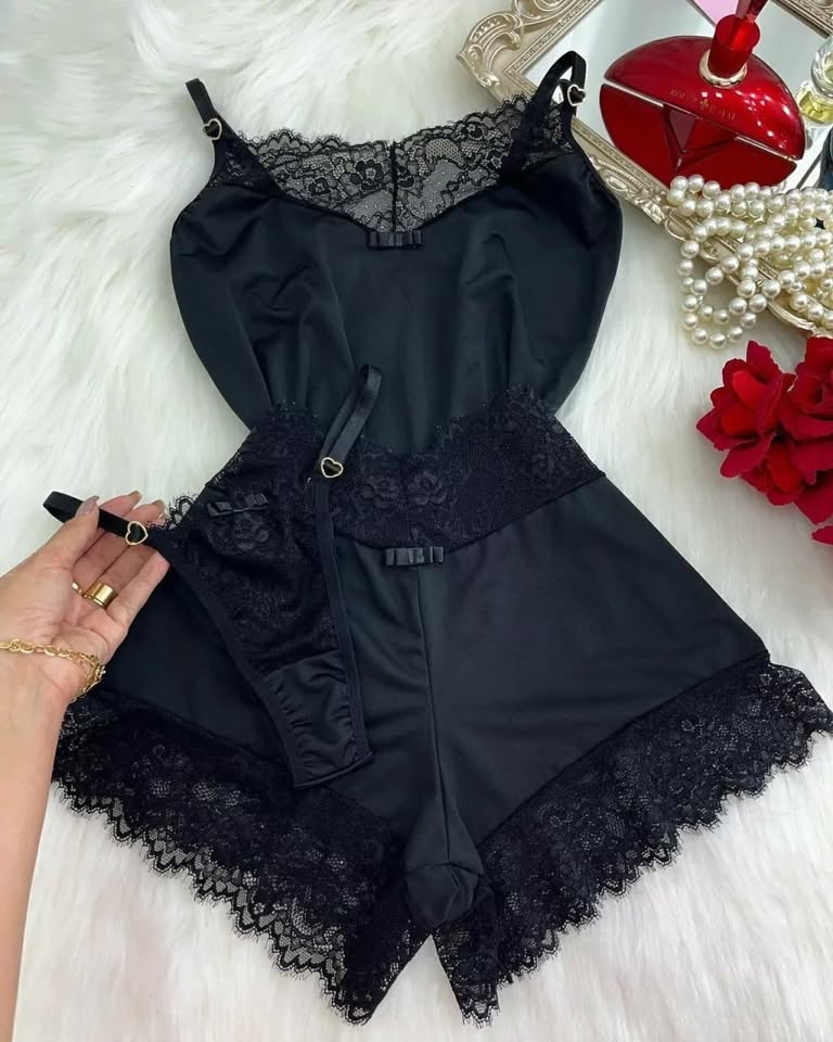 Kit babydoll 3 peças
