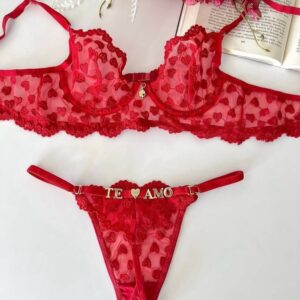 Conjunto vermelho personalizável ( não acompanha as letras )
