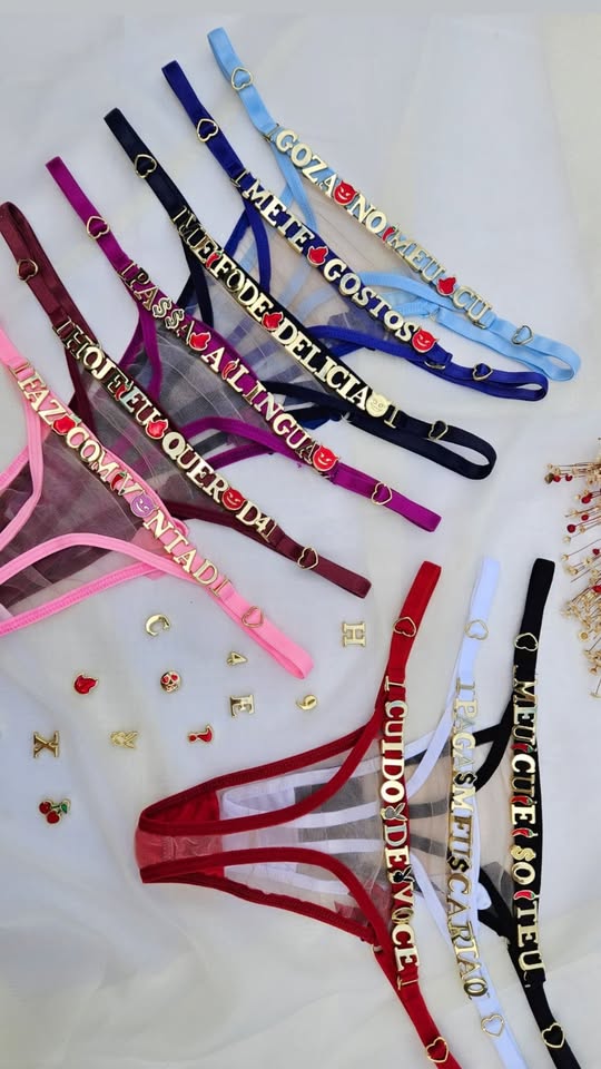 Calcinha tule personalizável ( não acompanha letras )