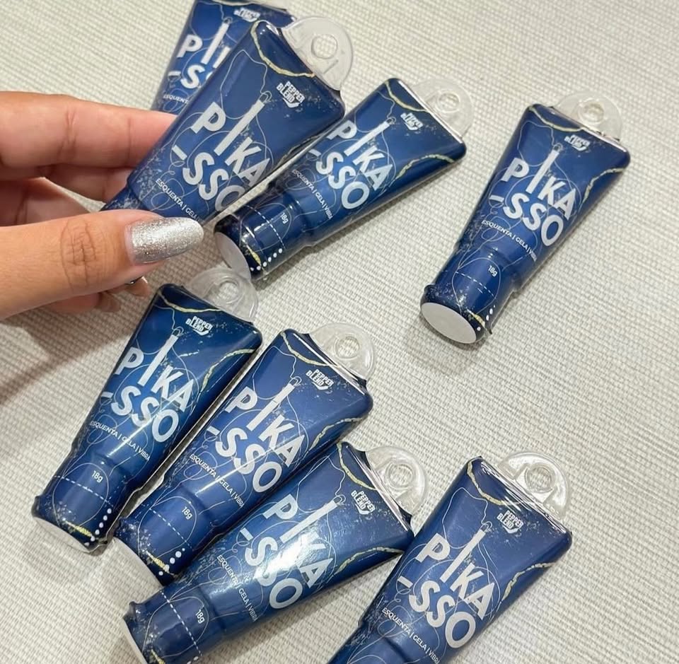 Pikasso Gel Comestível Esquenta, Gela e Vibra 18g Pepper Blend
