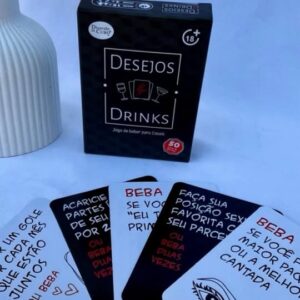 Desejos e Drinks Jogo de Cartas Diversão