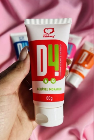 D4 Lubrificante Íntimo Beijável 60G Sexy Fantasy