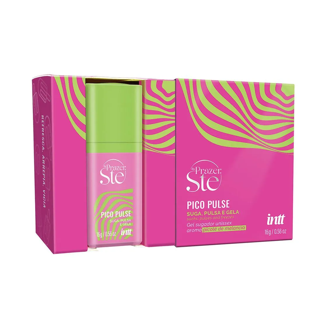 Pico Pulse Gel Sugador Unissex Suga Pulsa e Gela 16g Intt