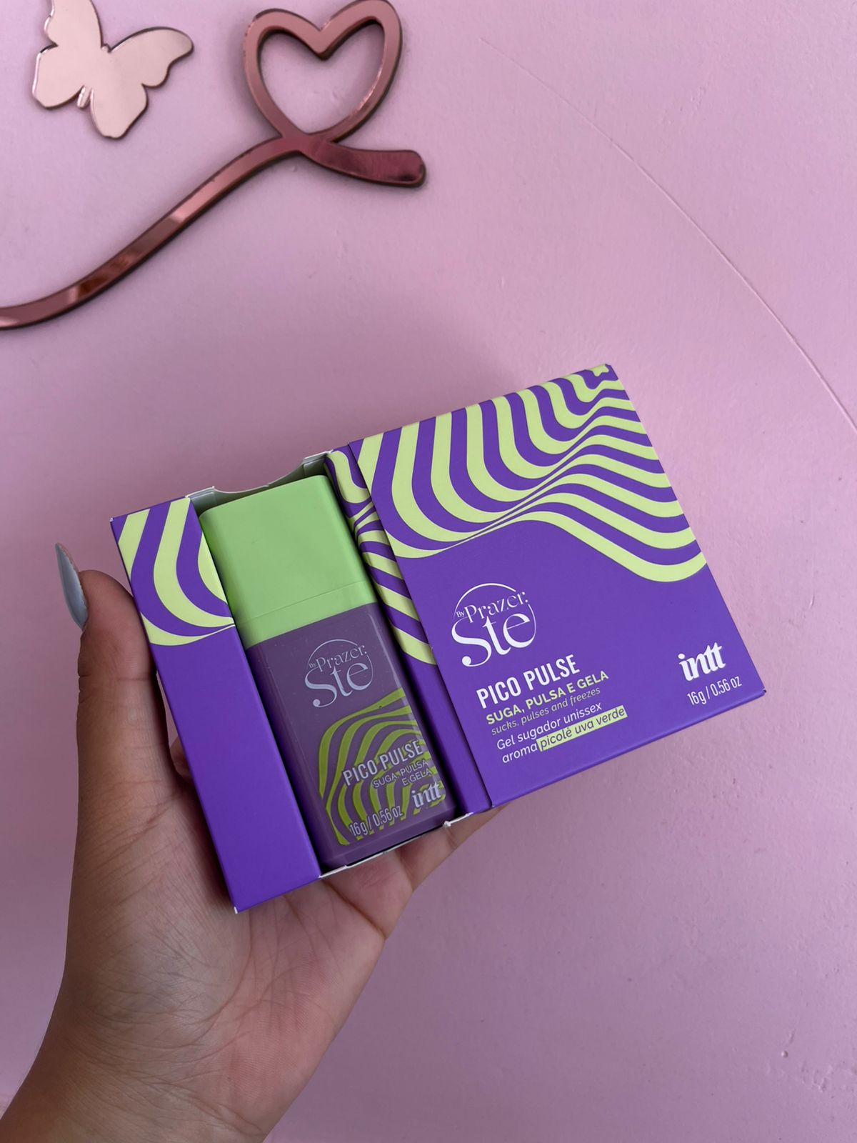 Pico Pulse Gel Sugador Unissex Suga Pulsa e Gela 16g Intt - Imagem 2