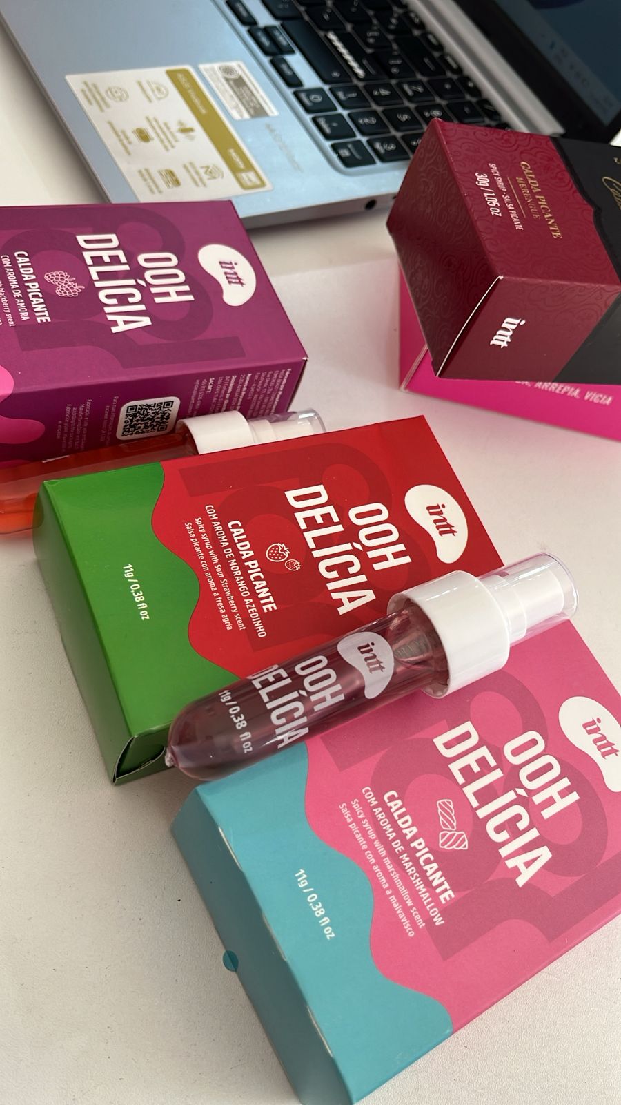 OOH Delícia Calda Picante 11g Linha Collors Intt - Imagem 2