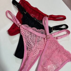 calcinha fio renda personalizável