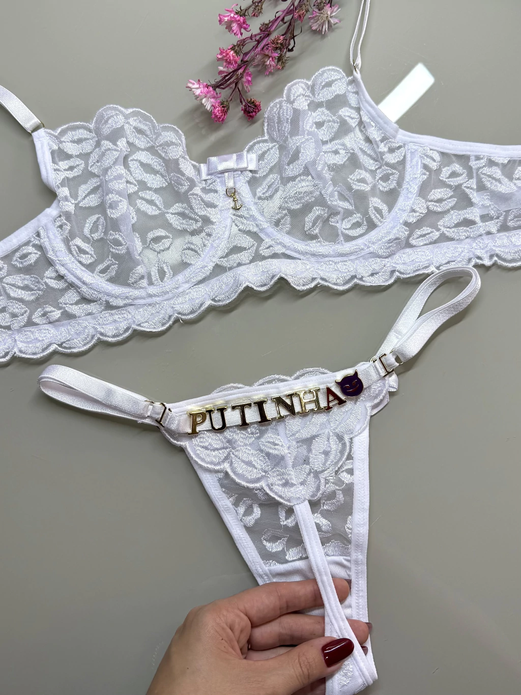conjunto beijo personalizável